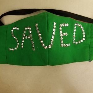 "SAVED" FACE MASK